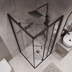 Niagara Душевой уголок Nova 90x90 NG-6833-34BLACK – фотография-5